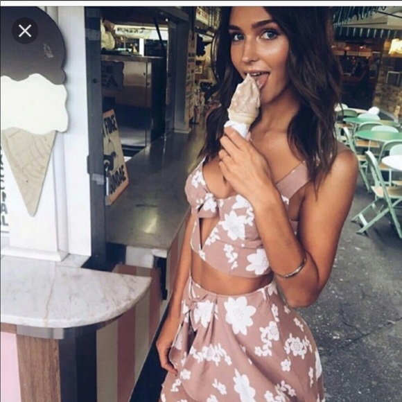 For love and lemons sweet Jane set in coffee XS/S - Picture 2 of 3